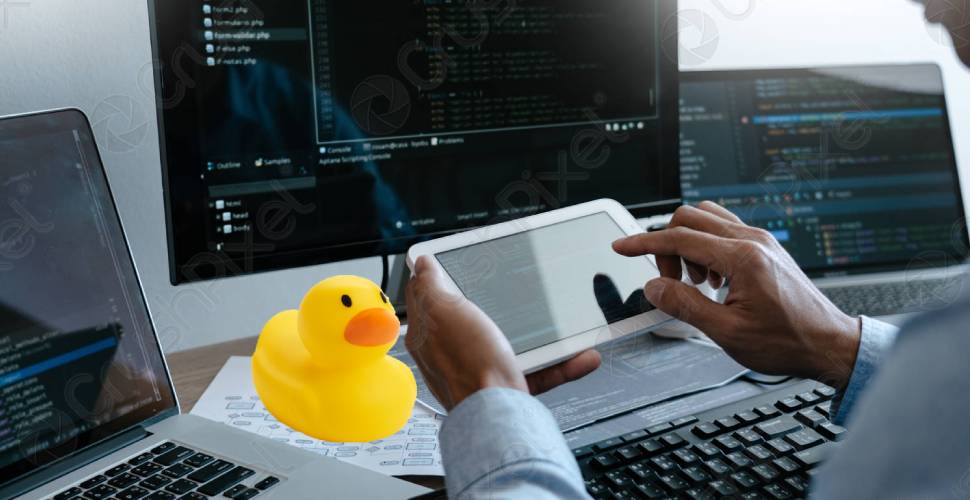 Rubber ducky dismayed as babbling programmer overlooks obvious O(n) solution